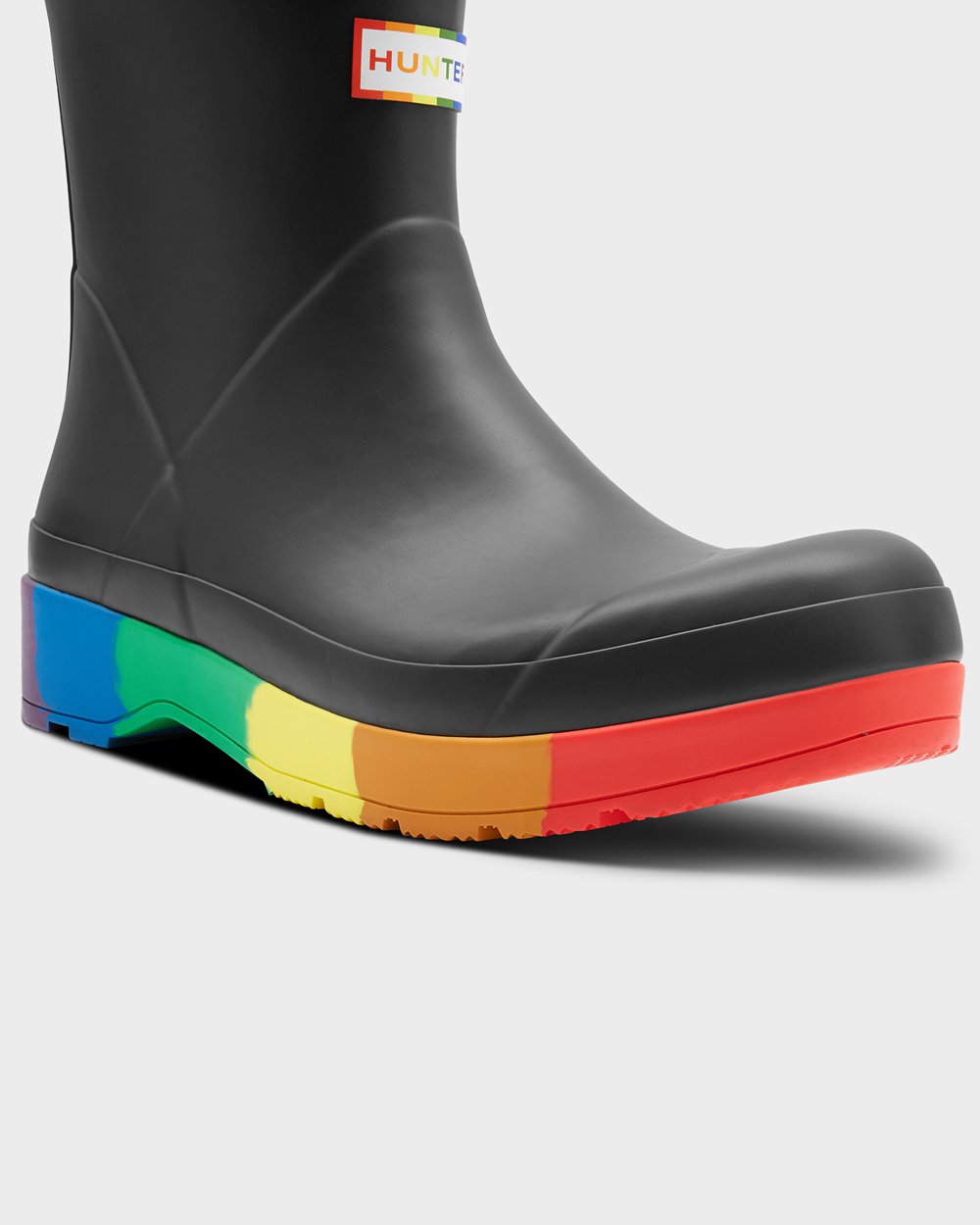 Hunter Muške Play Čizme Crne Original Pride Heeled Rain Hrvatska 7943-WLSMO